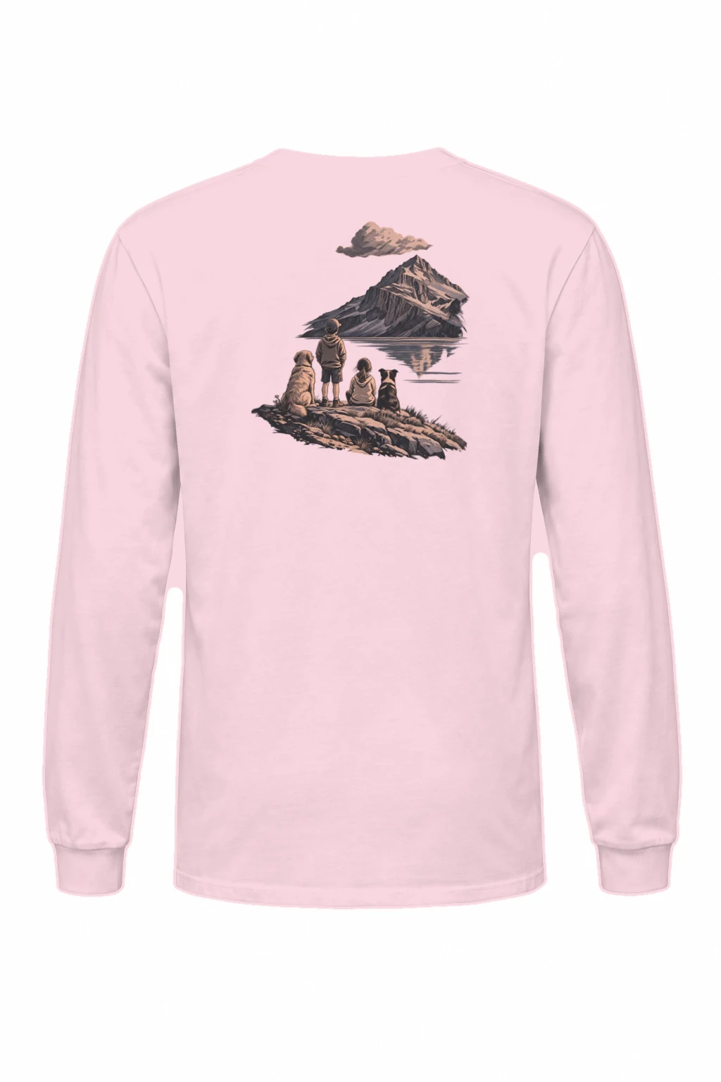 "Lake’s Edge" Unisex Longsleeve T-shirt | Gildan 2400