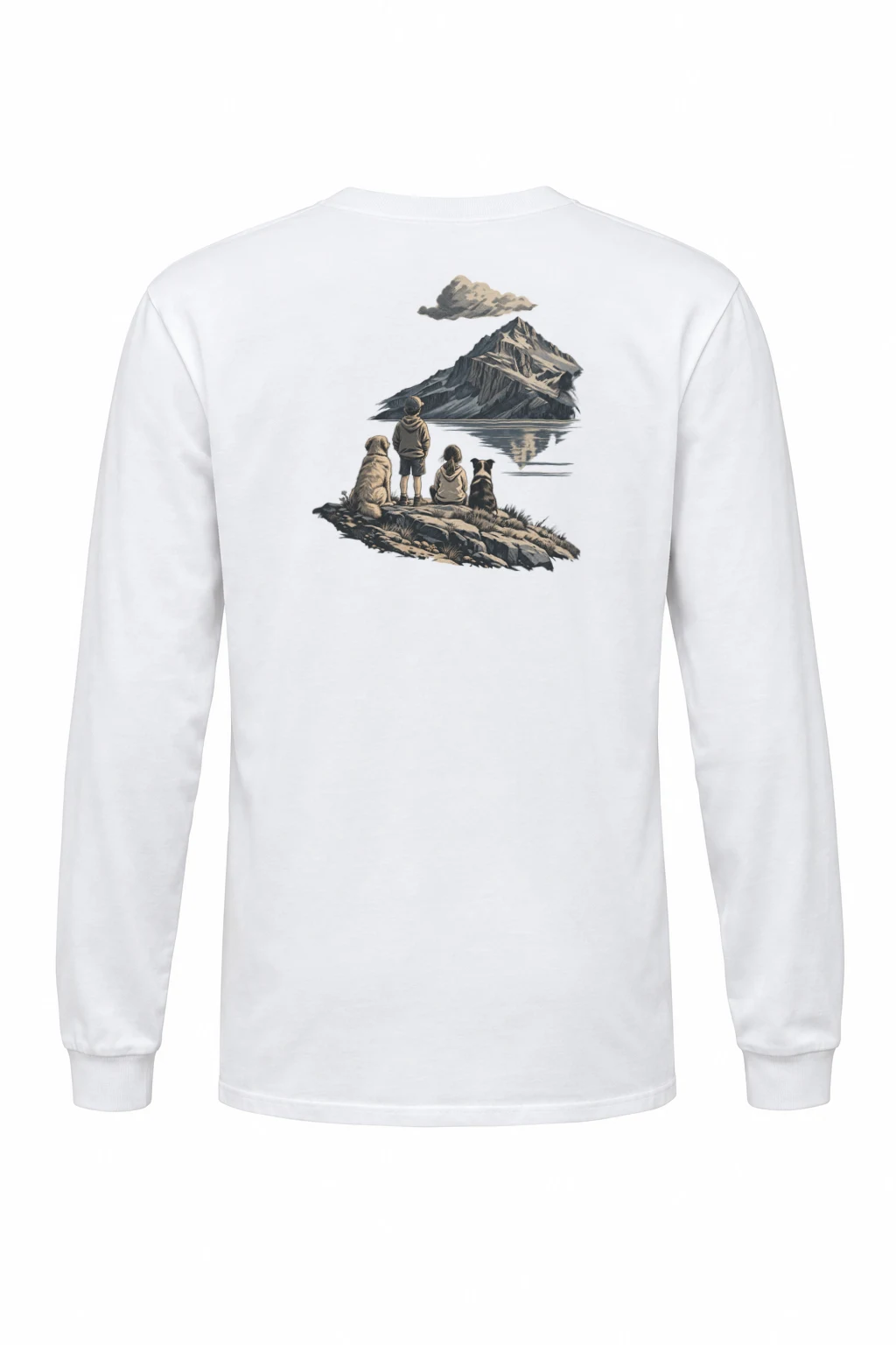 "Lake’s Edge" Unisex Longsleeve T-shirt | Gildan 2400