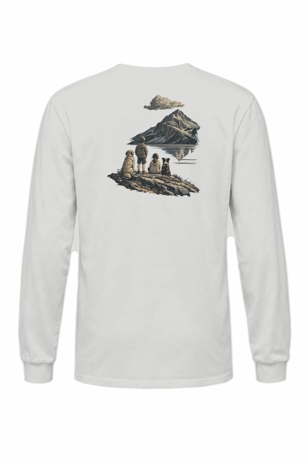 "Lake’s Edge" Unisex Longsleeve T-shirt | Gildan 2400