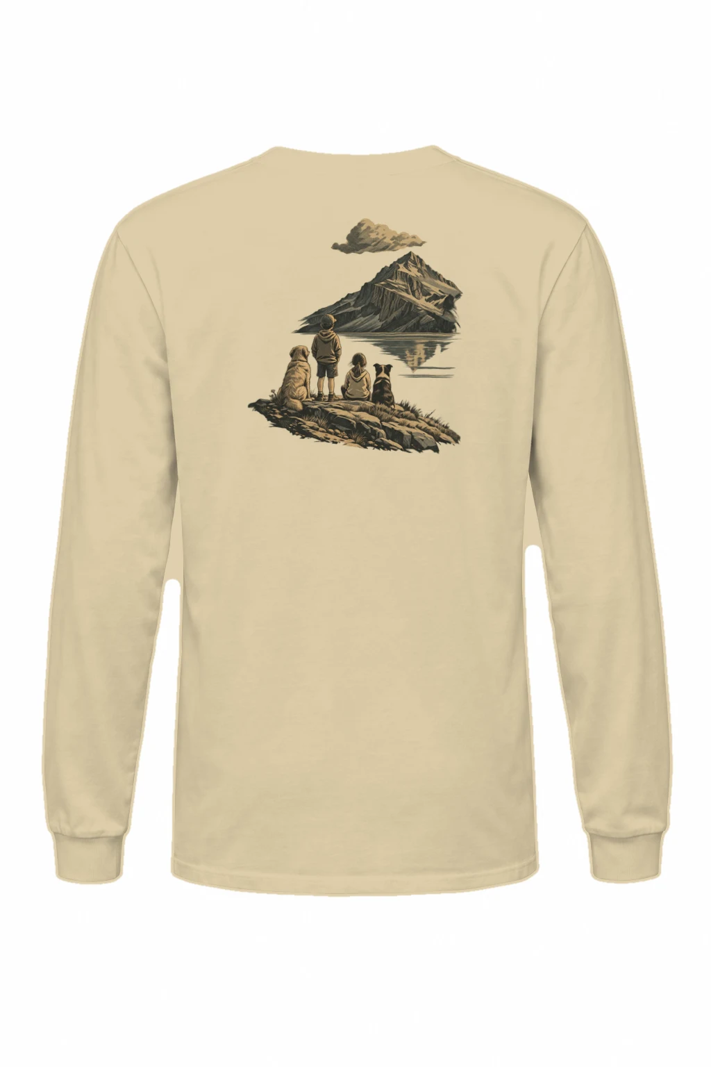 "Lake’s Edge" Unisex Longsleeve T-shirt | Gildan 2400