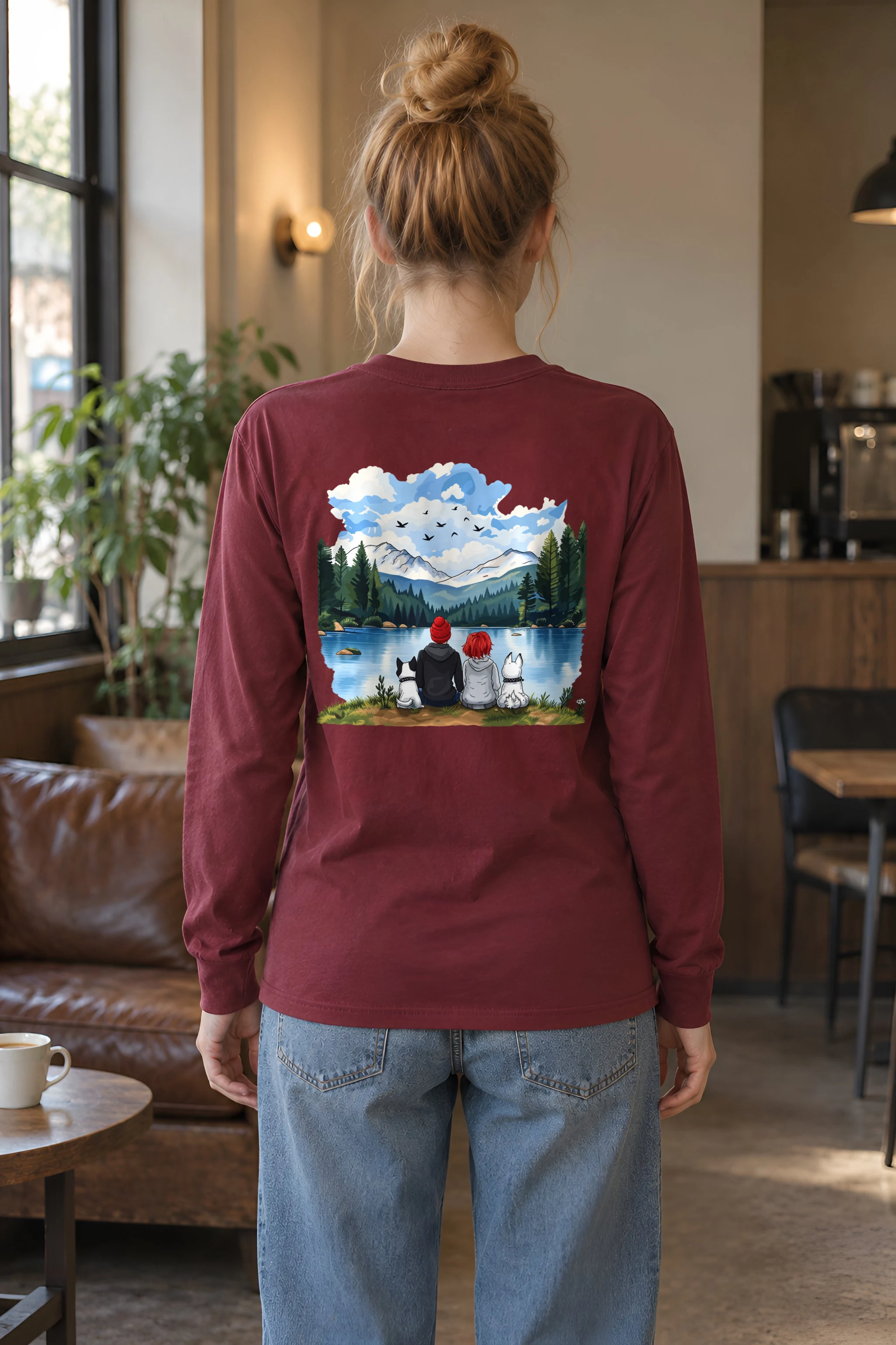"Lakeside Companions" Unisex Longsleeve T-shirt