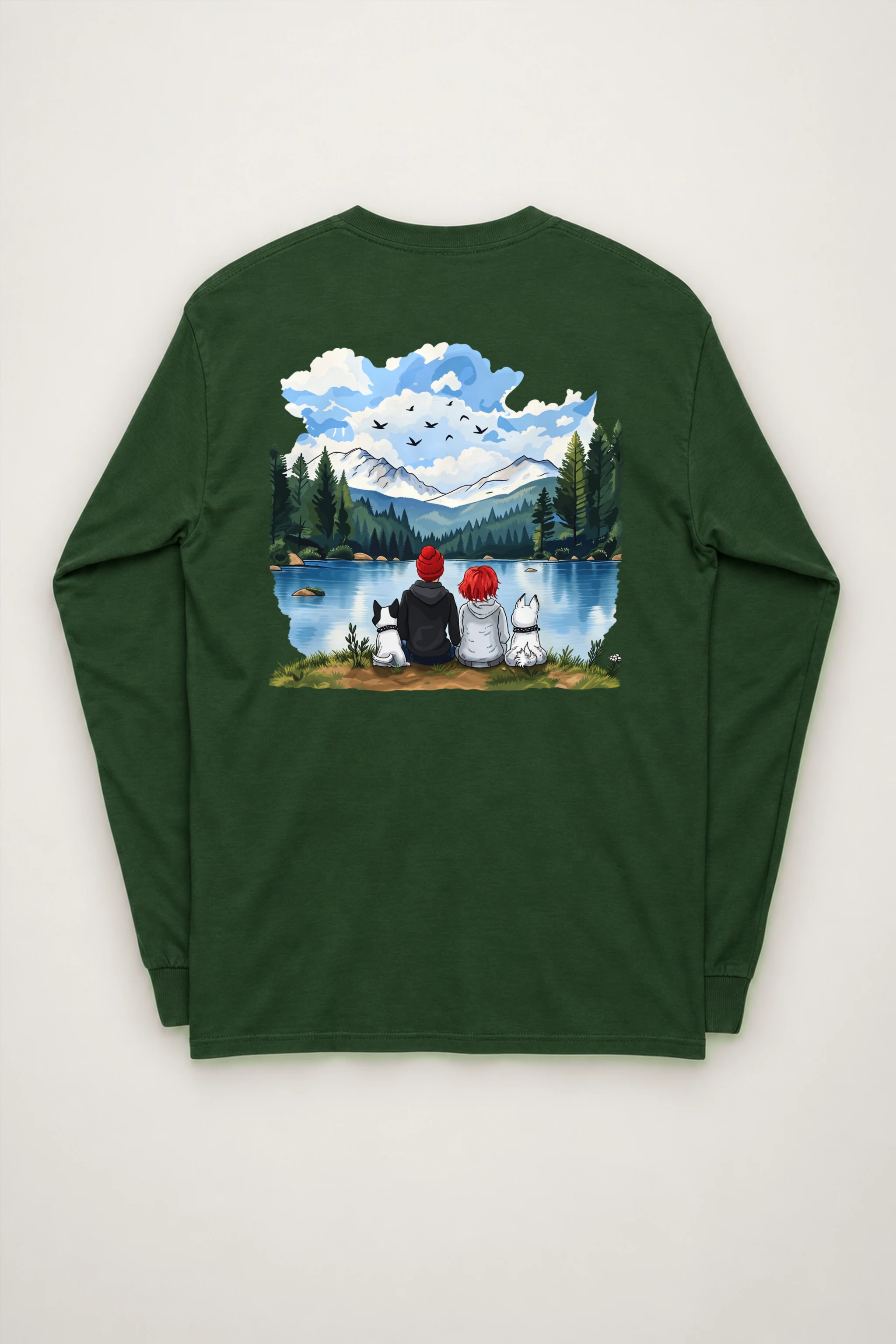 "Lakeside Companions" Unisex Longsleeve T-shirt