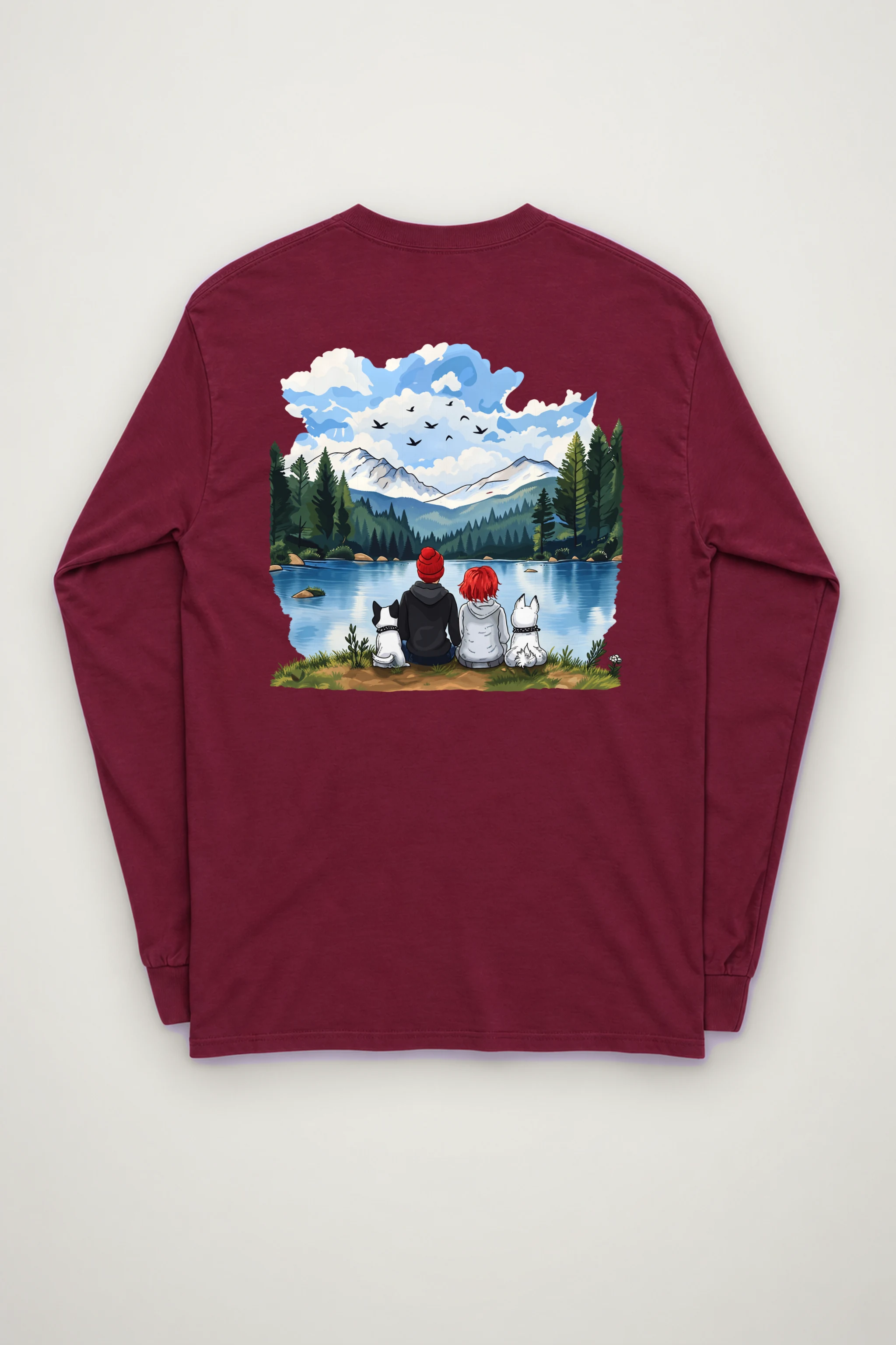 "Lakeside Companions" Unisex Longsleeve T-shirt