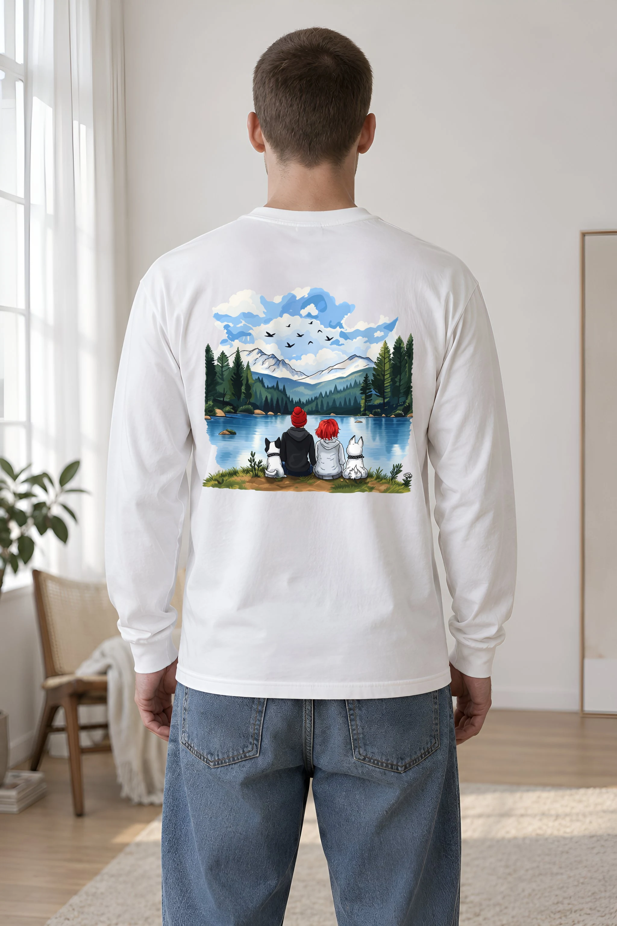 "Lakeside Companions" Unisex Longsleeve T-shirt