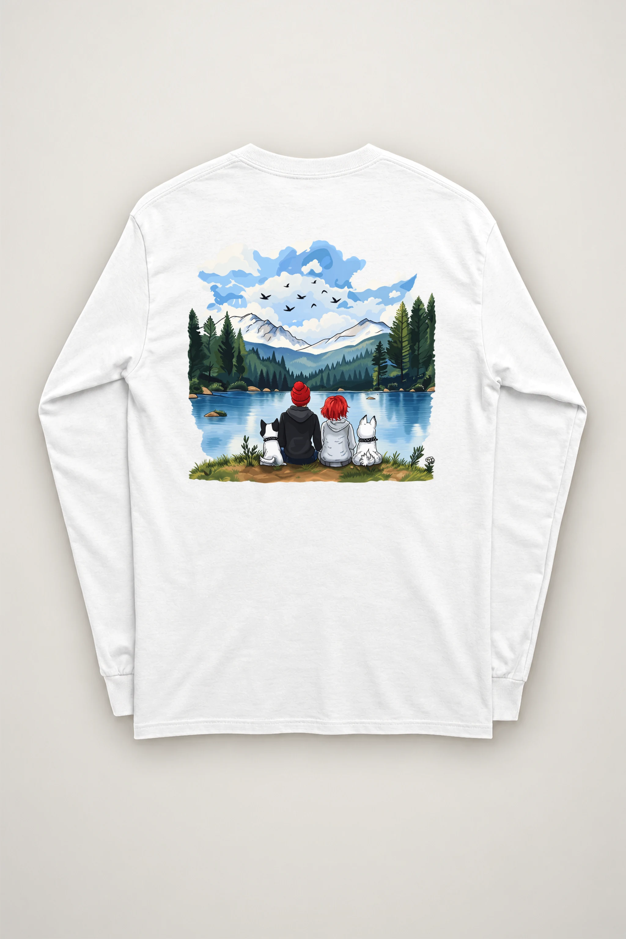 "Lakeside Companions" Unisex Longsleeve T-shirt