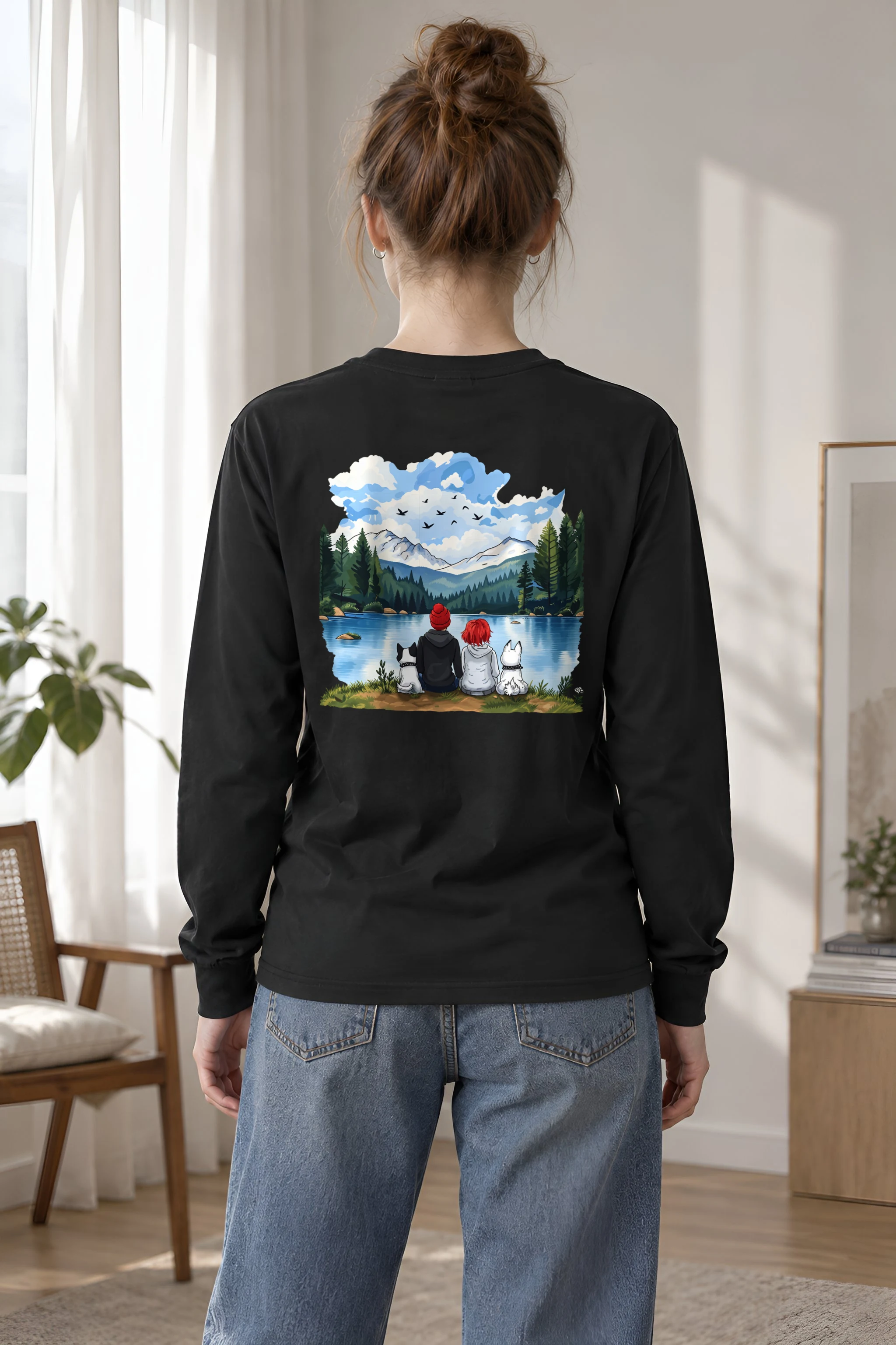 "Lakeside Companions" Unisex Longsleeve T-shirt