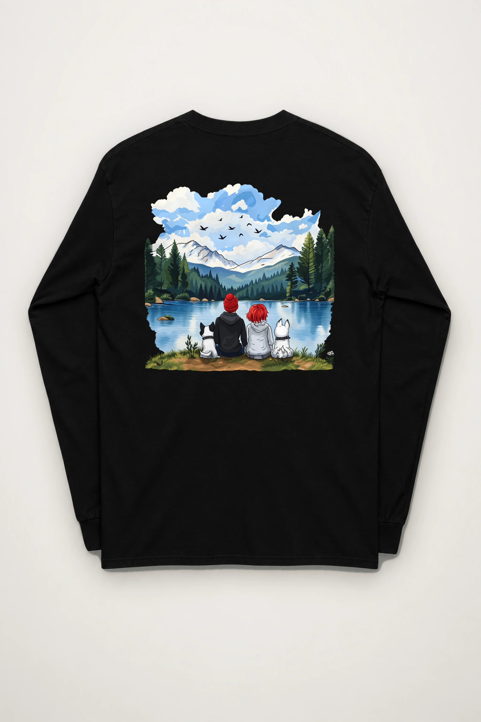 "Lakeside Companions" Unisex Longsleeve T-shirt