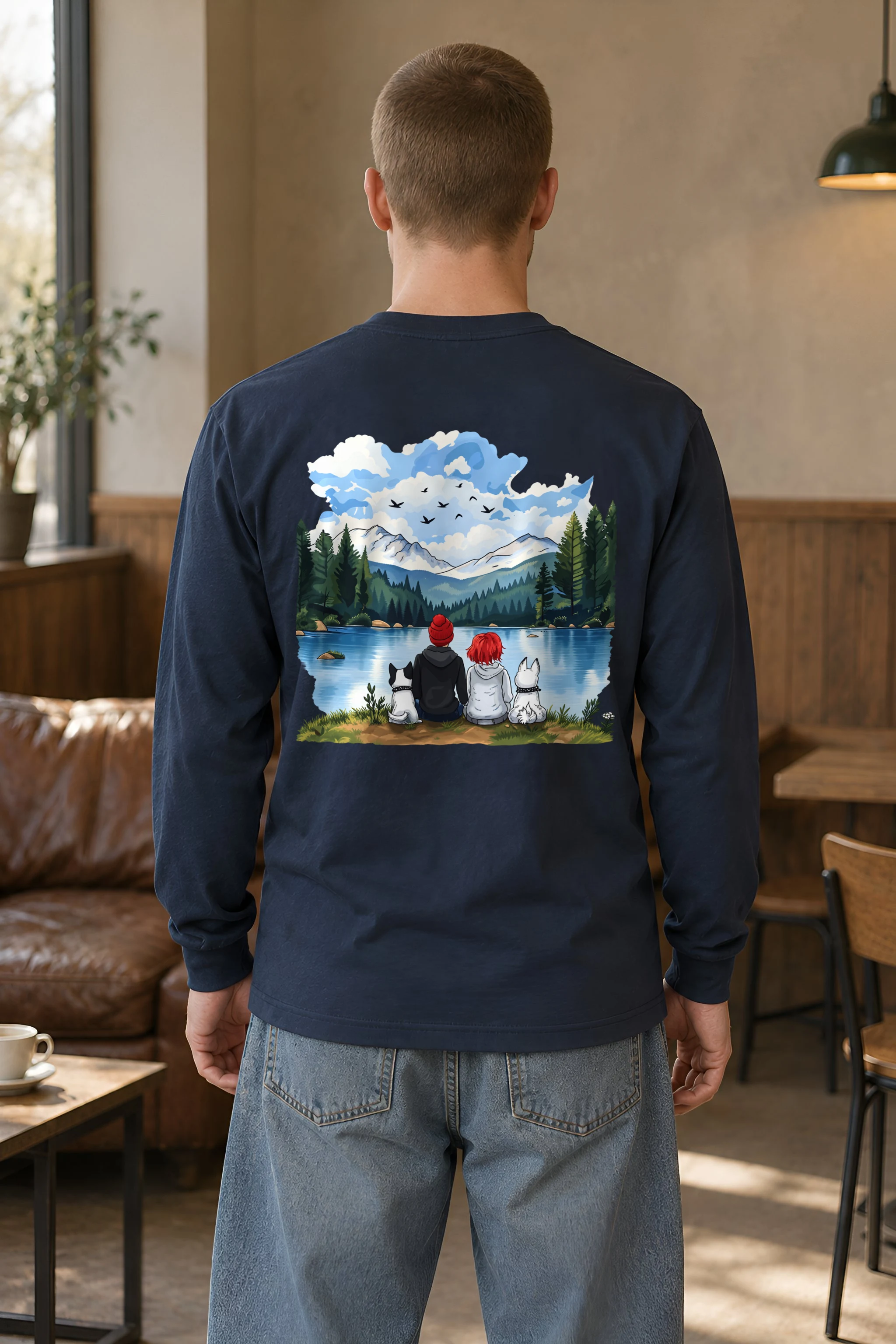 "Lakeside Companions" Unisex Longsleeve T-shirt