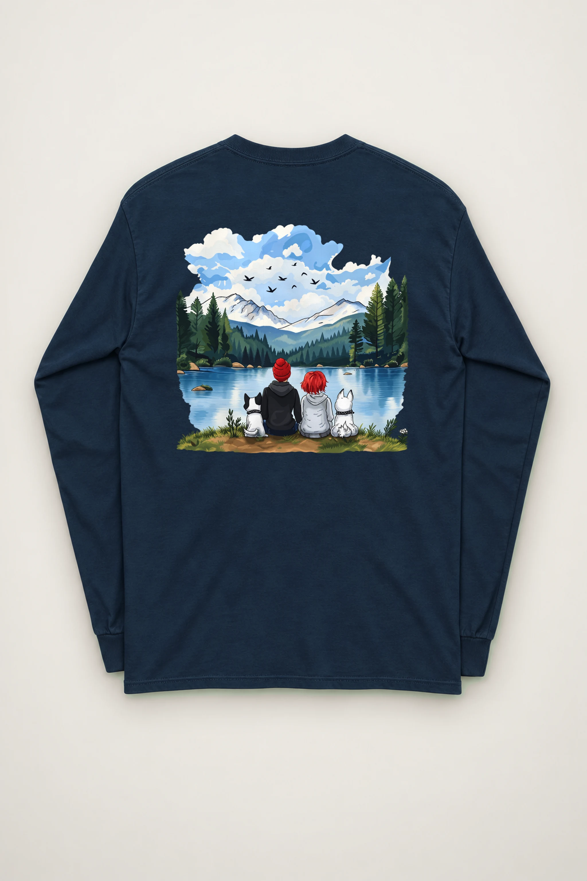 "Lakeside Companions" Unisex Longsleeve T-shirt