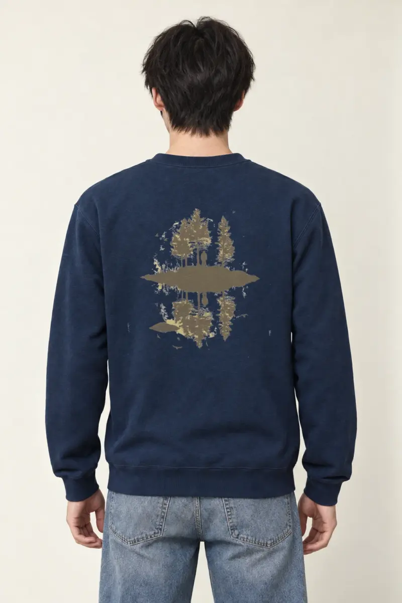 "Lakeside Solitude" Heavy Blend Unisex Crewneck Sweatshirt
