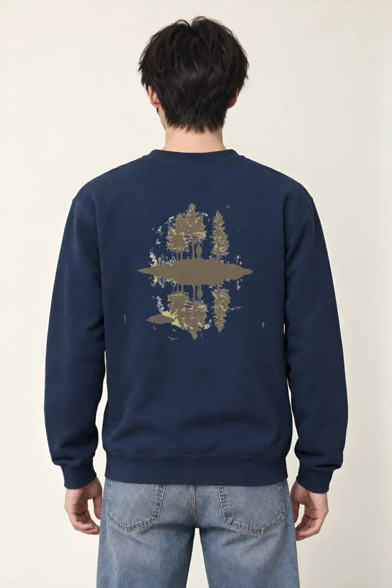 "Lakeside Solitude" Heavy Blend Unisex Crewneck Sweatshirt