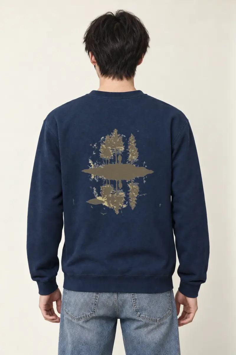 "Lakeside Solitude" Heavy Blend Unisex Crewneck Sweatshirt
