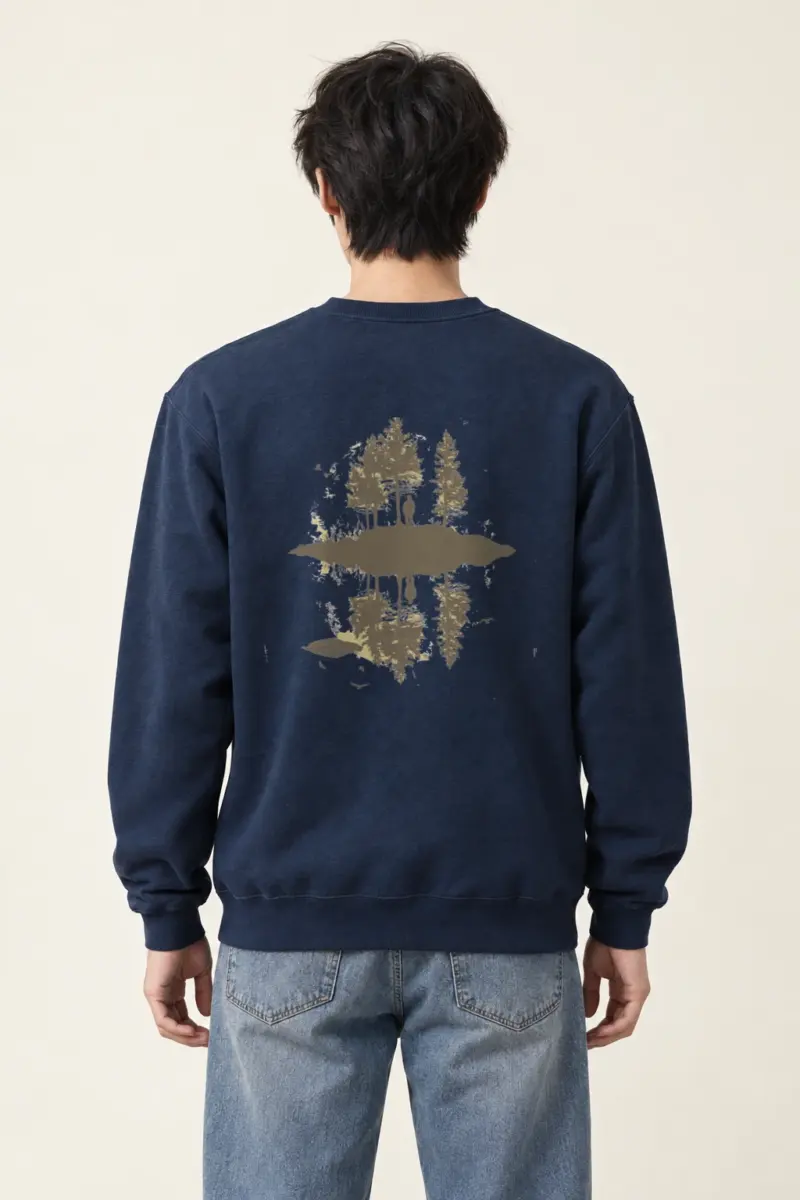 "Lakeside Solitude" Heavy Blend Unisex Crewneck Sweatshirt | Gildan 18000