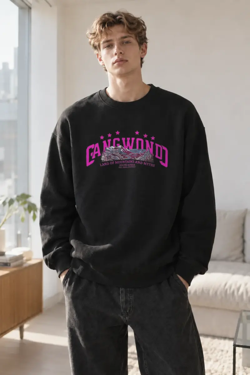 “Land of Mountains” Heavy Blend Unisex Crewneck Sweatshirt | Gildan 18000
