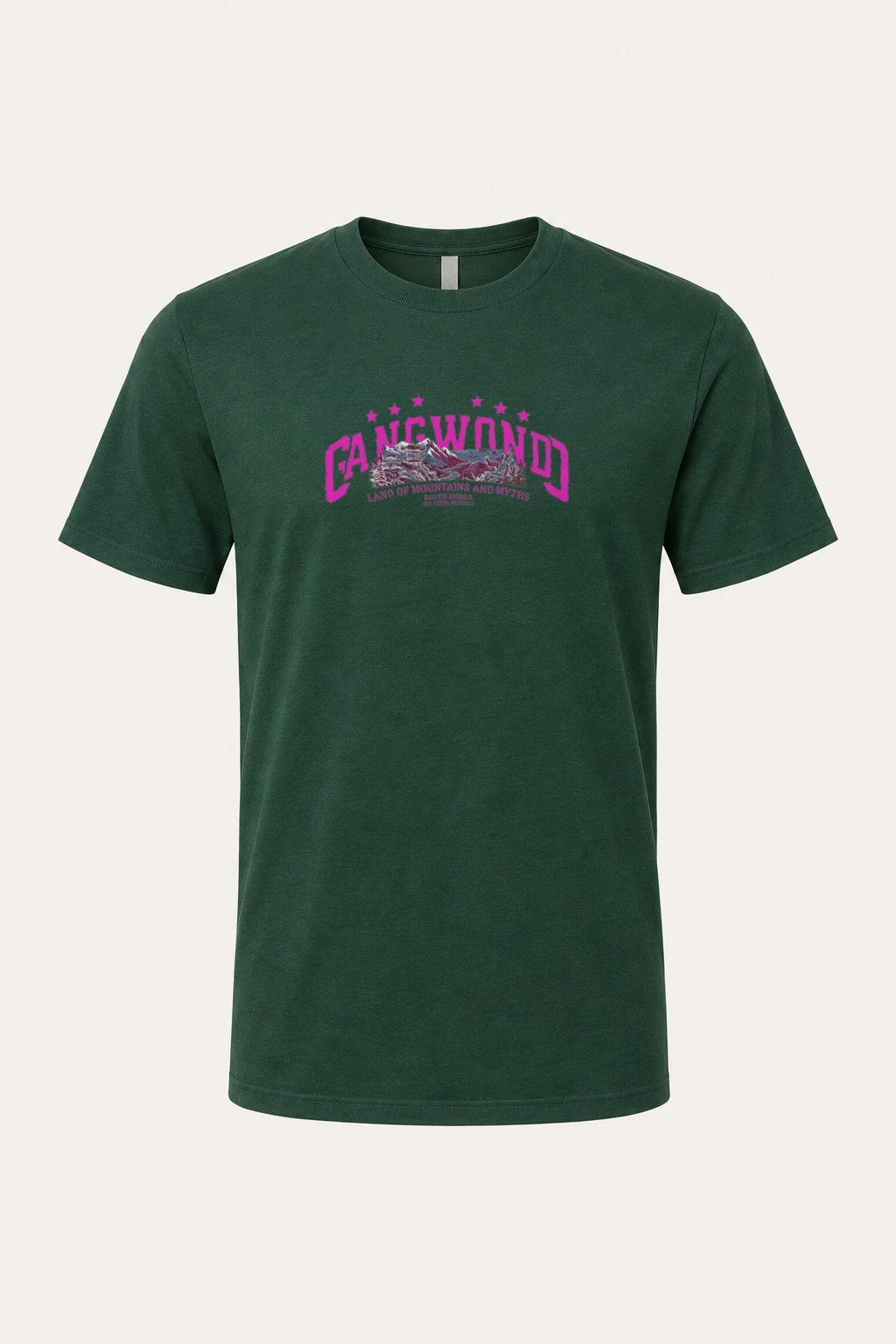 "Land of Mountains" Heavyweight Unisex Crewneck T-shirt | Gildan 5000