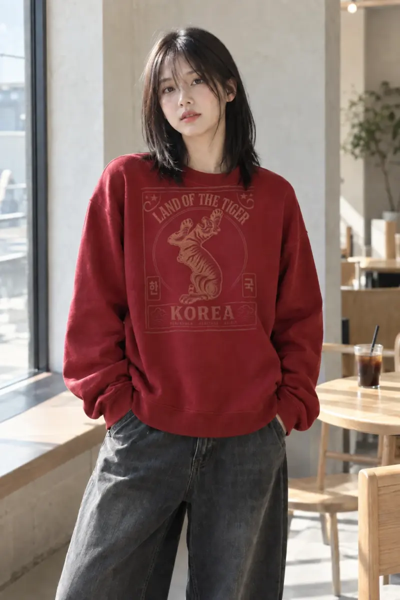 "Land Of The Tiger" Heavy Blend Unisex Crewneck Sweatshirt | Gildan 18000