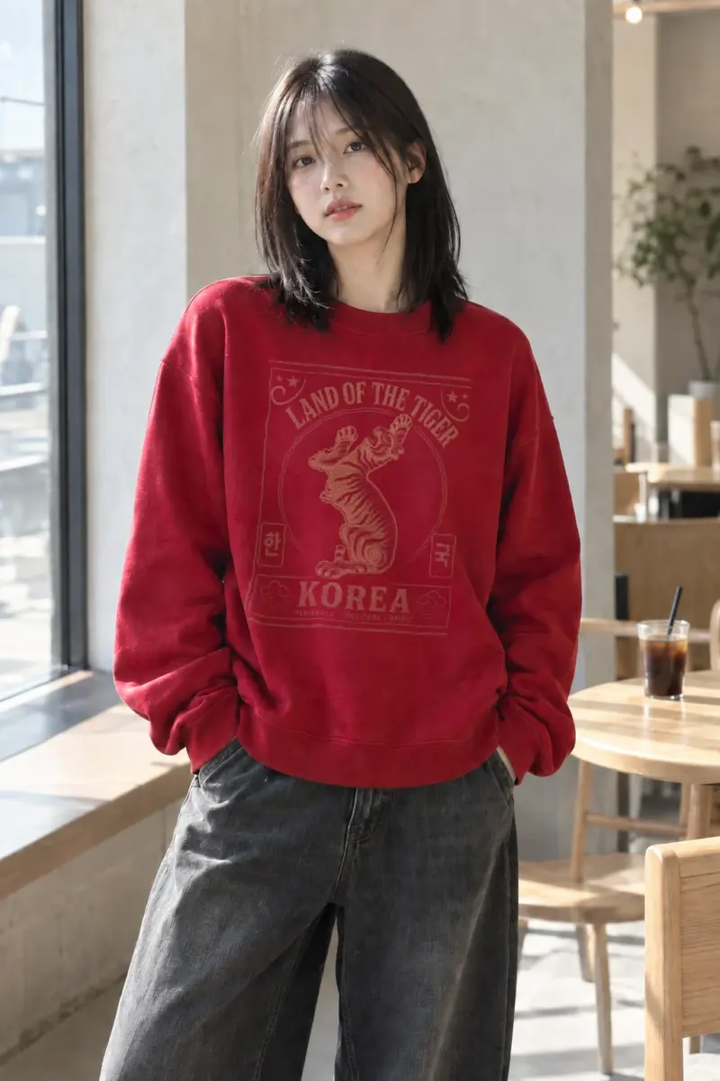 "Land Of The Tiger" Heavy Blend Unisex Crewneck Sweatshirt | Gildan 18000