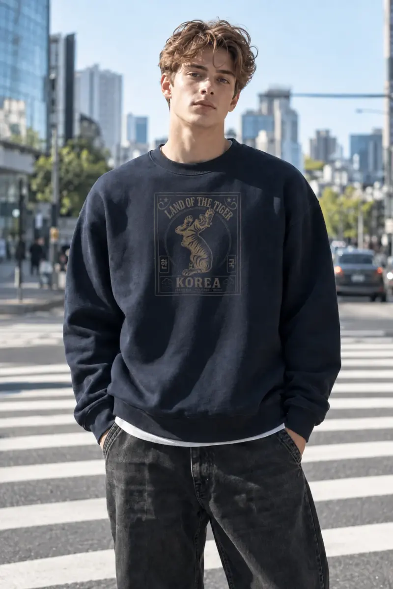 "Land Of The Tiger" Unisex Sponge Fleece Crewneck Sweatshirt | Bella + Canvas 3901