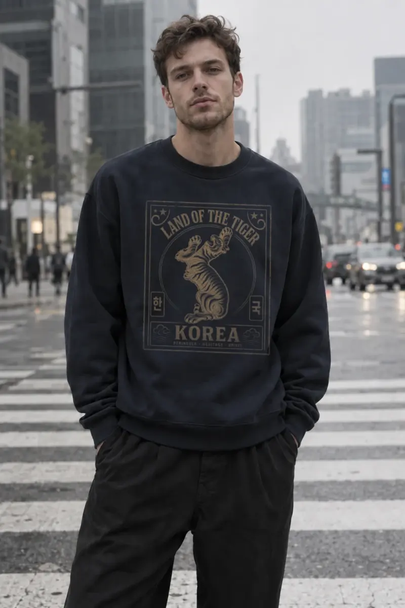 “Land Of The Tiger” Unisex Sponge Fleece Crewneck Sweatshirt | Bella + Canvas 3901