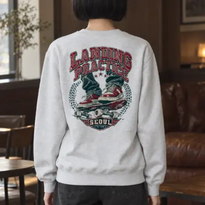 "Landing Practice" Heavy Blend Unisex Crewneck Sweatshirt