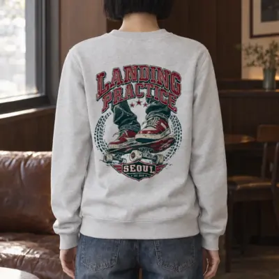 "Landing Practice" Heavy Blend Unisex Crewneck Sweatshirt