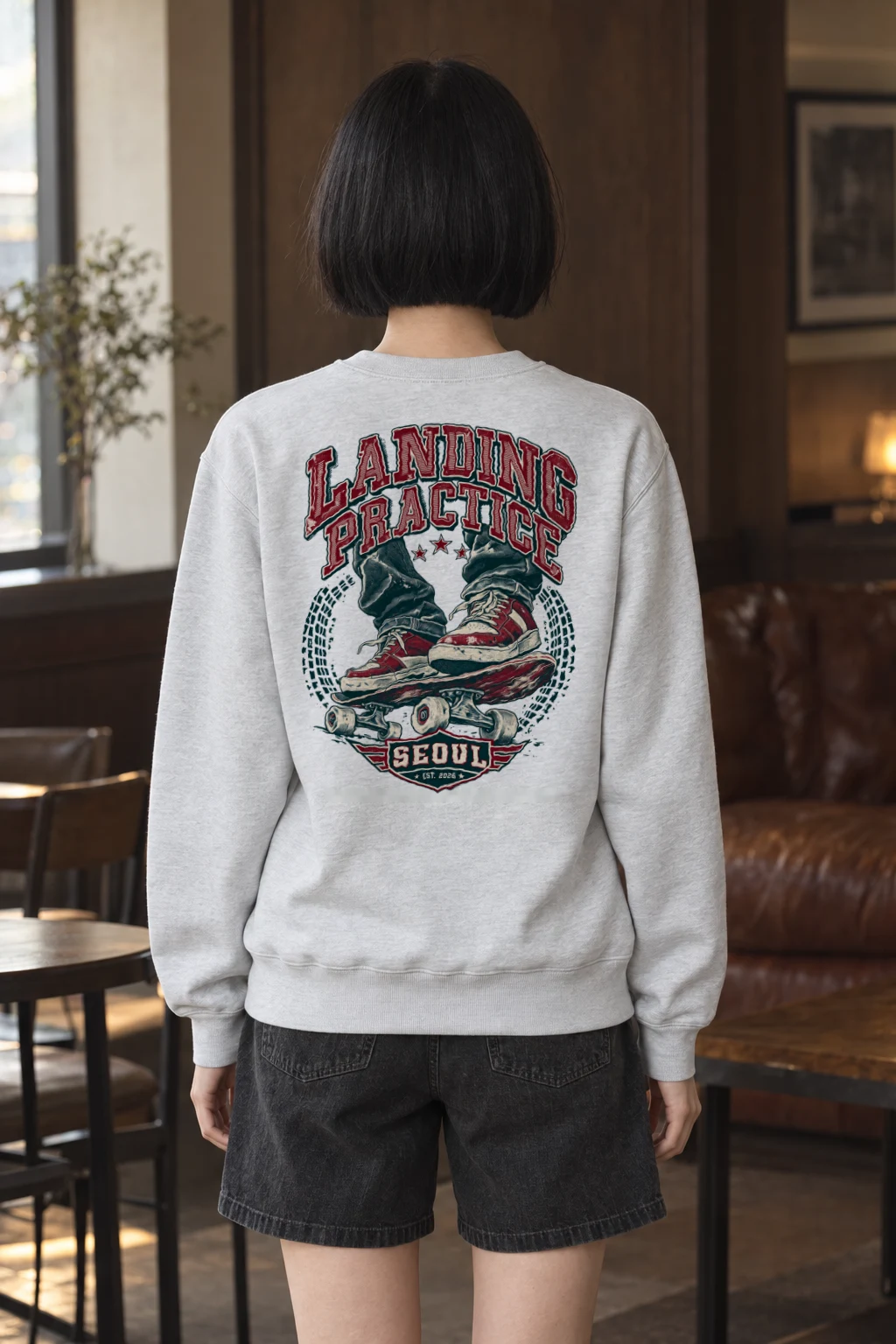 "Landing Practice" Heavy Blend Unisex Crewneck Sweatshirt | Gildan 18000