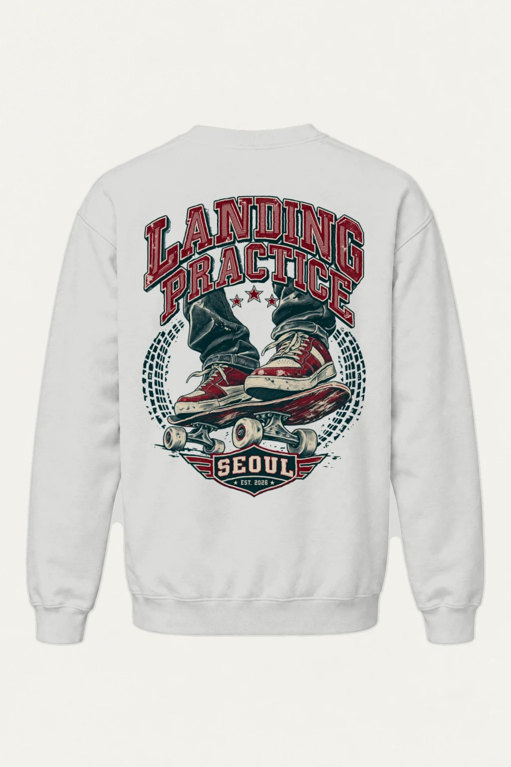 "Landing Practice" Heavy Blend Unisex Crewneck Sweatshirt | Gildan 18000