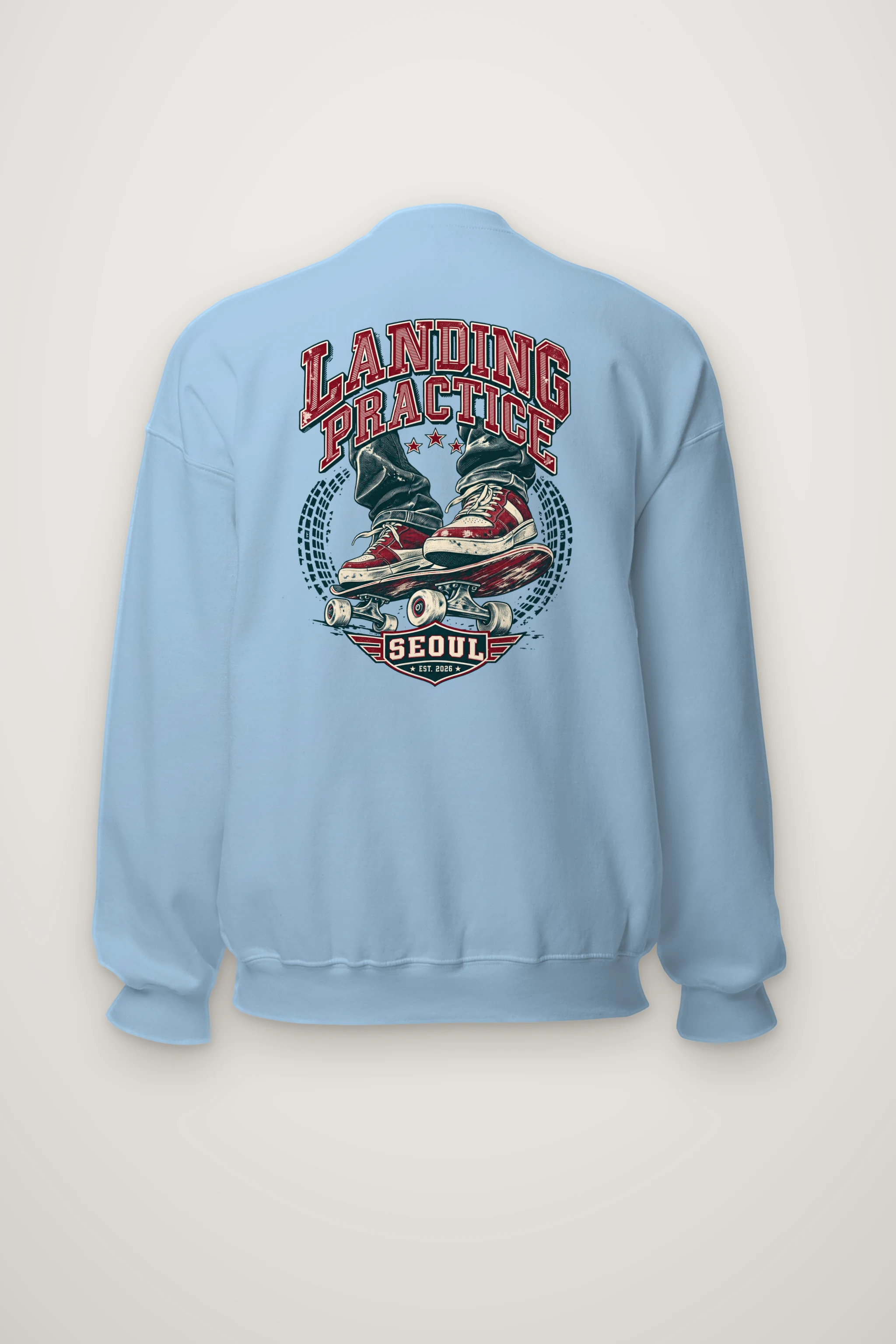 "Landing Practice" Heavy Blend Unisex Crewneck Sweatshirt
