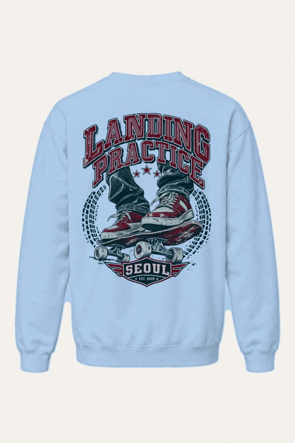 "Landing Practice" Heavy Blend Unisex Crewneck Sweatshirt | Gildan 18000