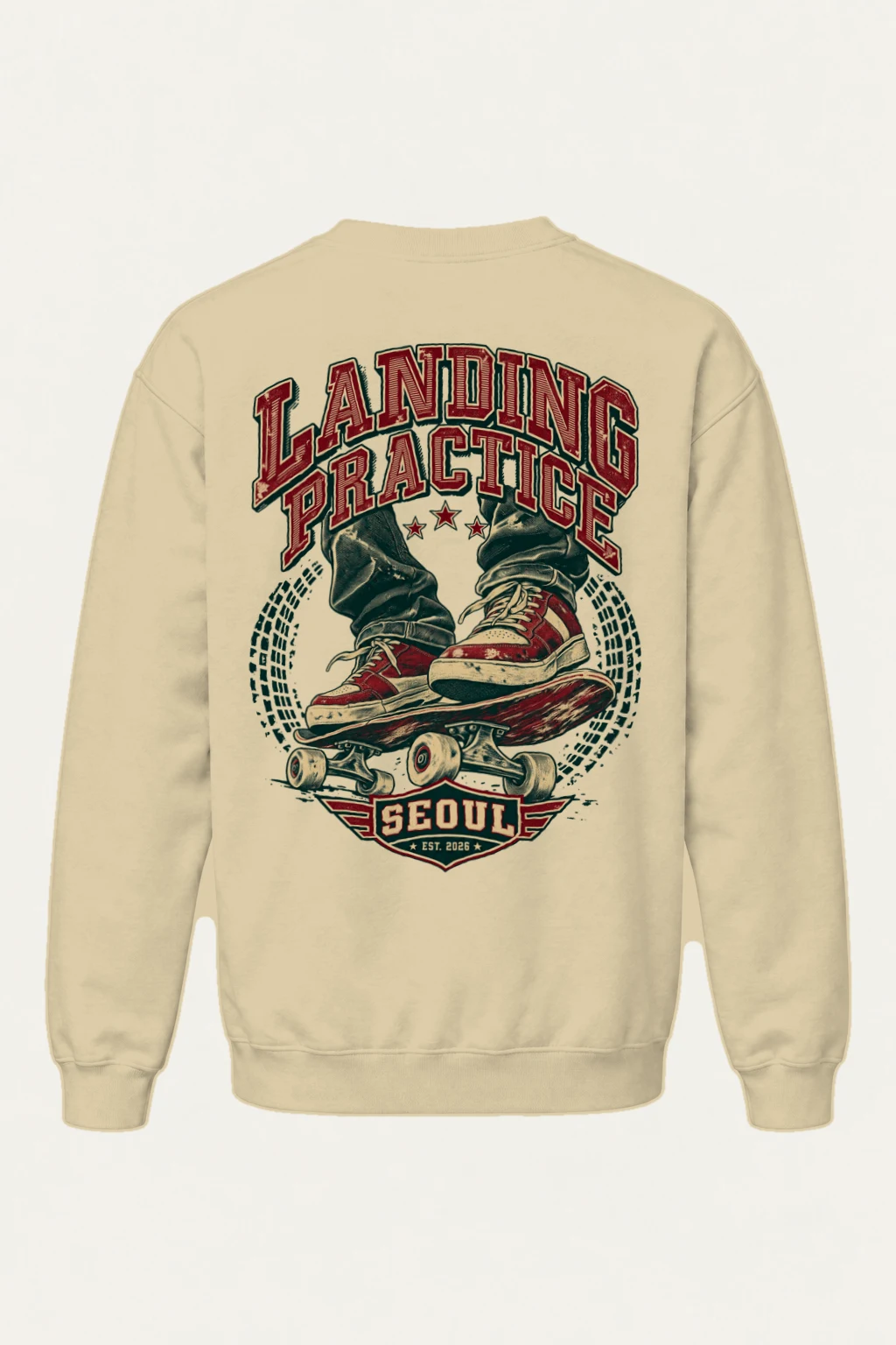 "Landing Practice" Heavy Blend Unisex Crewneck Sweatshirt | Gildan 18000