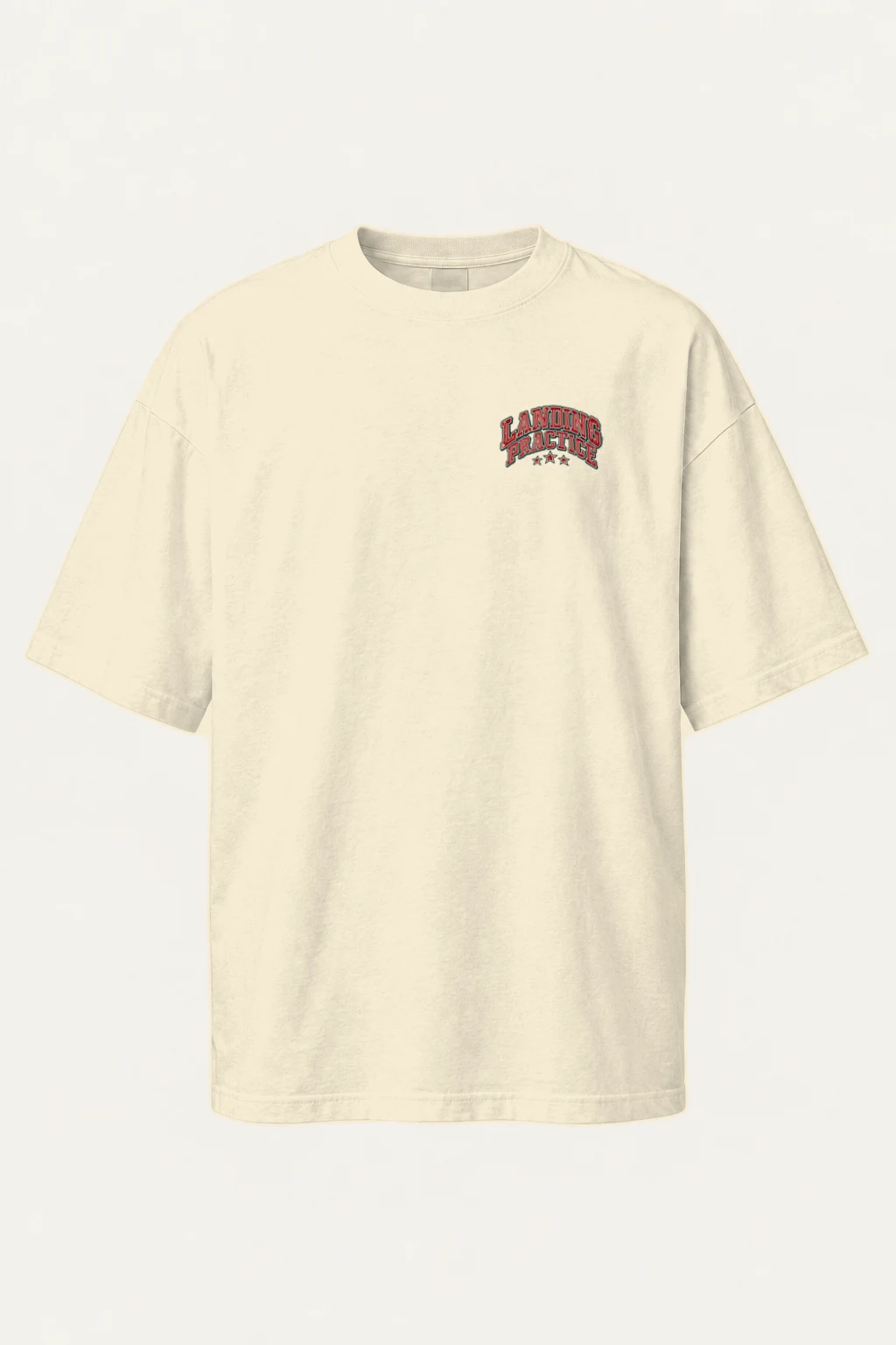 "Landing Practice" Men's Oversized Heavyweight Crewneck T-Shirt | Shaka Wear SHMHSS