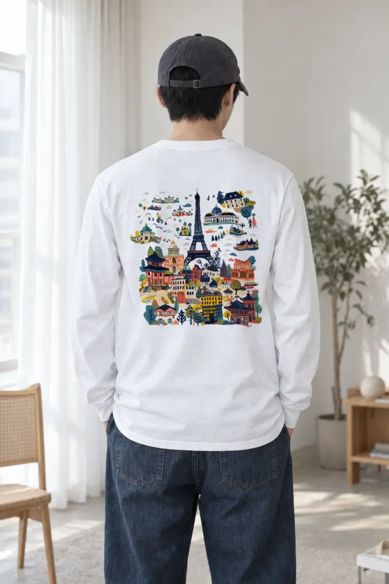 "Landmark Daydream" Unisex Longsleeve T-shirt | Gildan 2400