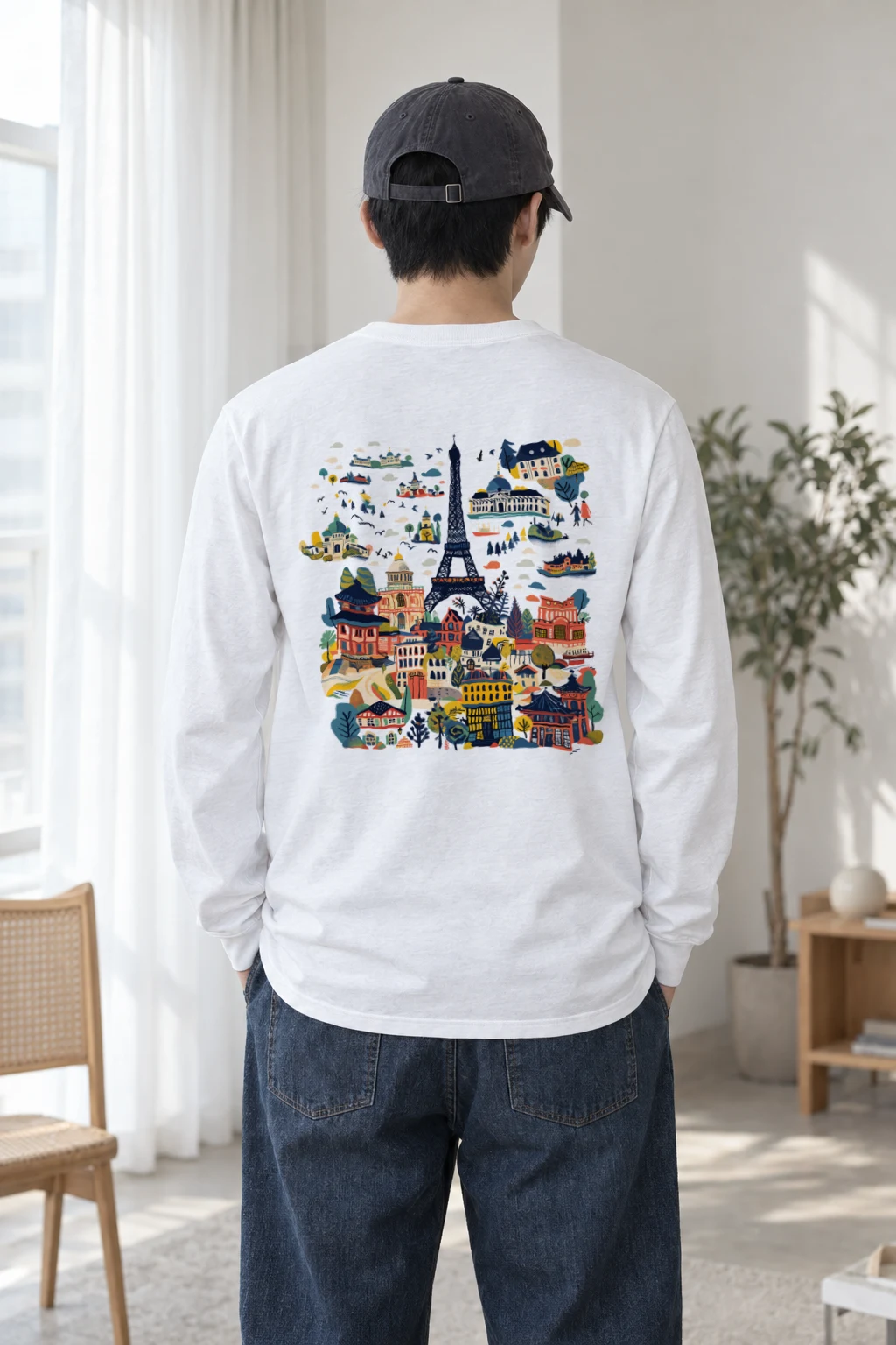 "Landmark Daydream" Unisex Longsleeve T-shirt | Gildan 2400