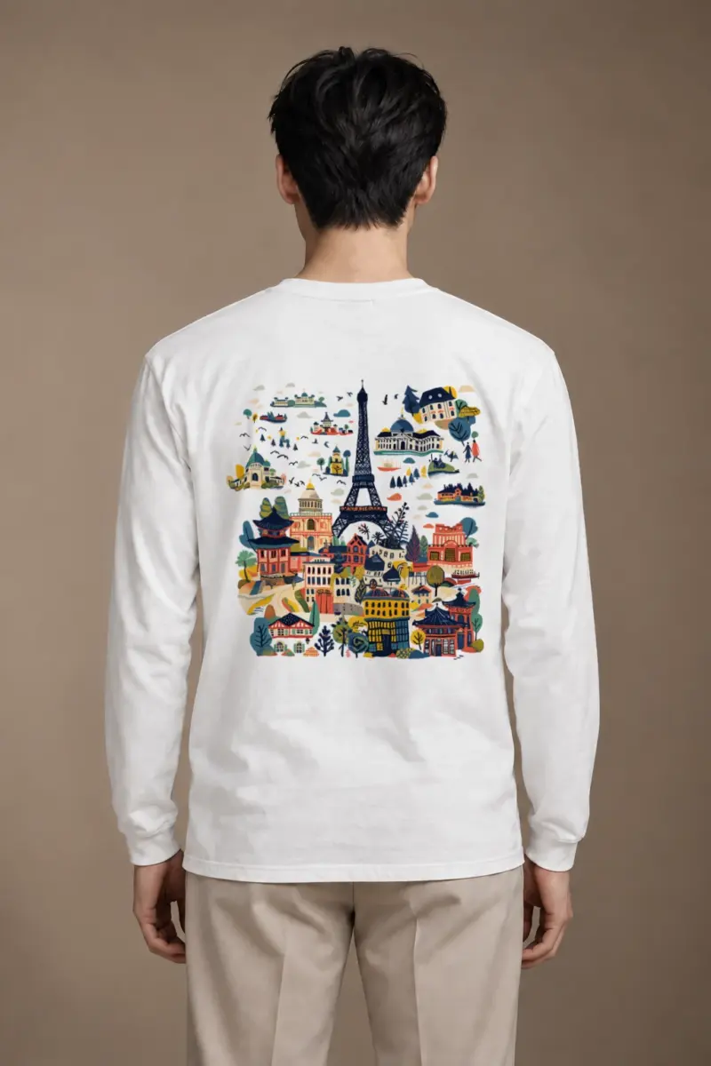 "Landmark Daydream" Unisex Longsleeve T-shirt | Gildan 2400