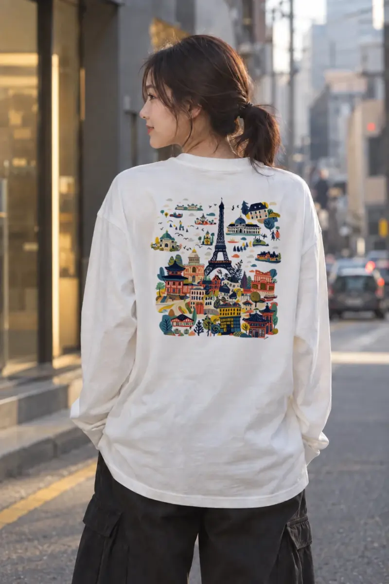 "Landmark Daydream" Unisex Longsleeve T-shirt | Gildan 2400