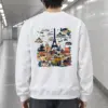 "Whimsical Tower Collage" Heavy Blend Unisex Crewneck Sweatshirt | Gildan 18000