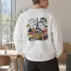 "Landmark Postcard" Heavy Blend Unisex Crewneck Sweatshirt | Gildan 18000