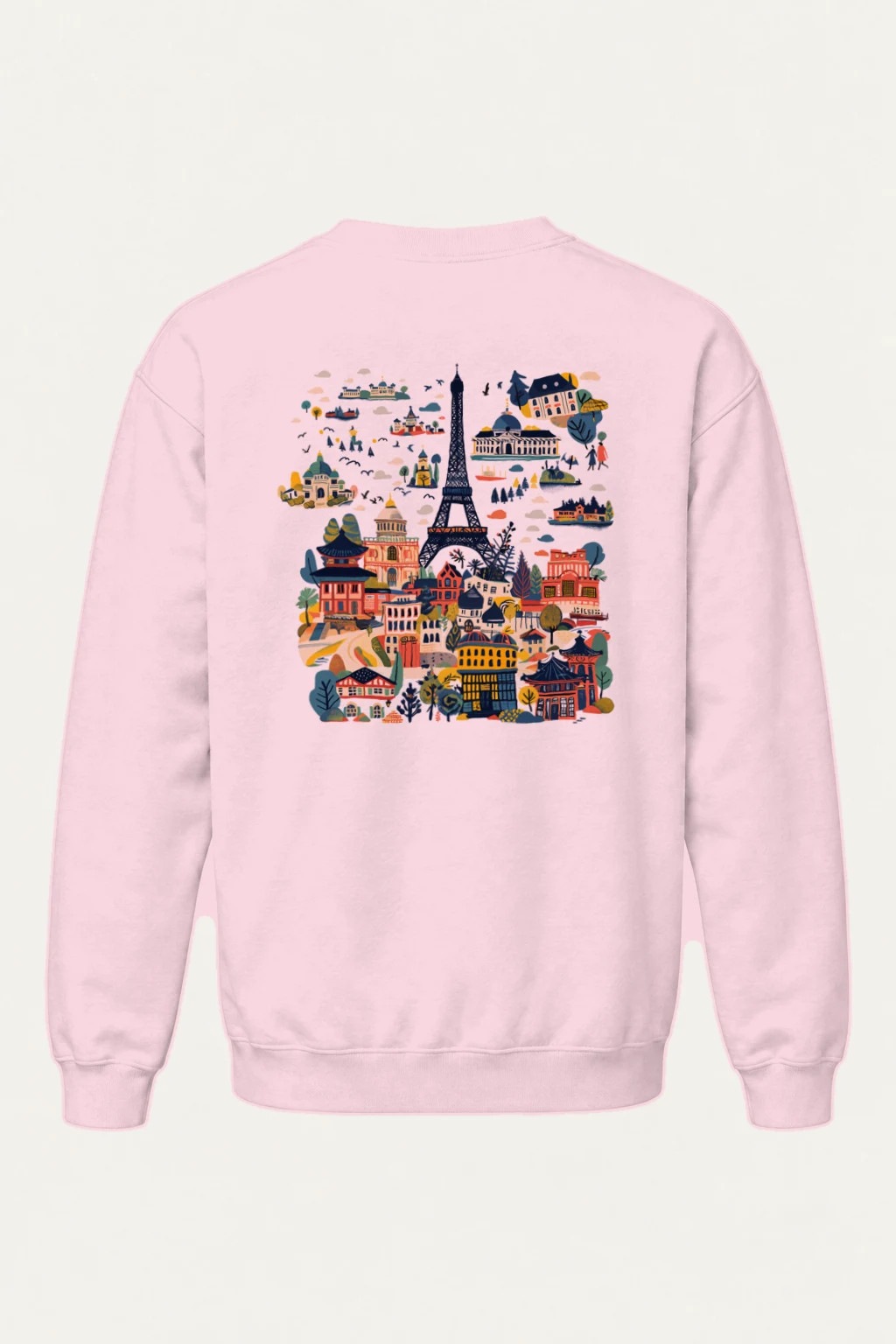 "Landmark Postcard" Heavy Blend Unisex Crewneck Sweatshirt | Gildan 18000