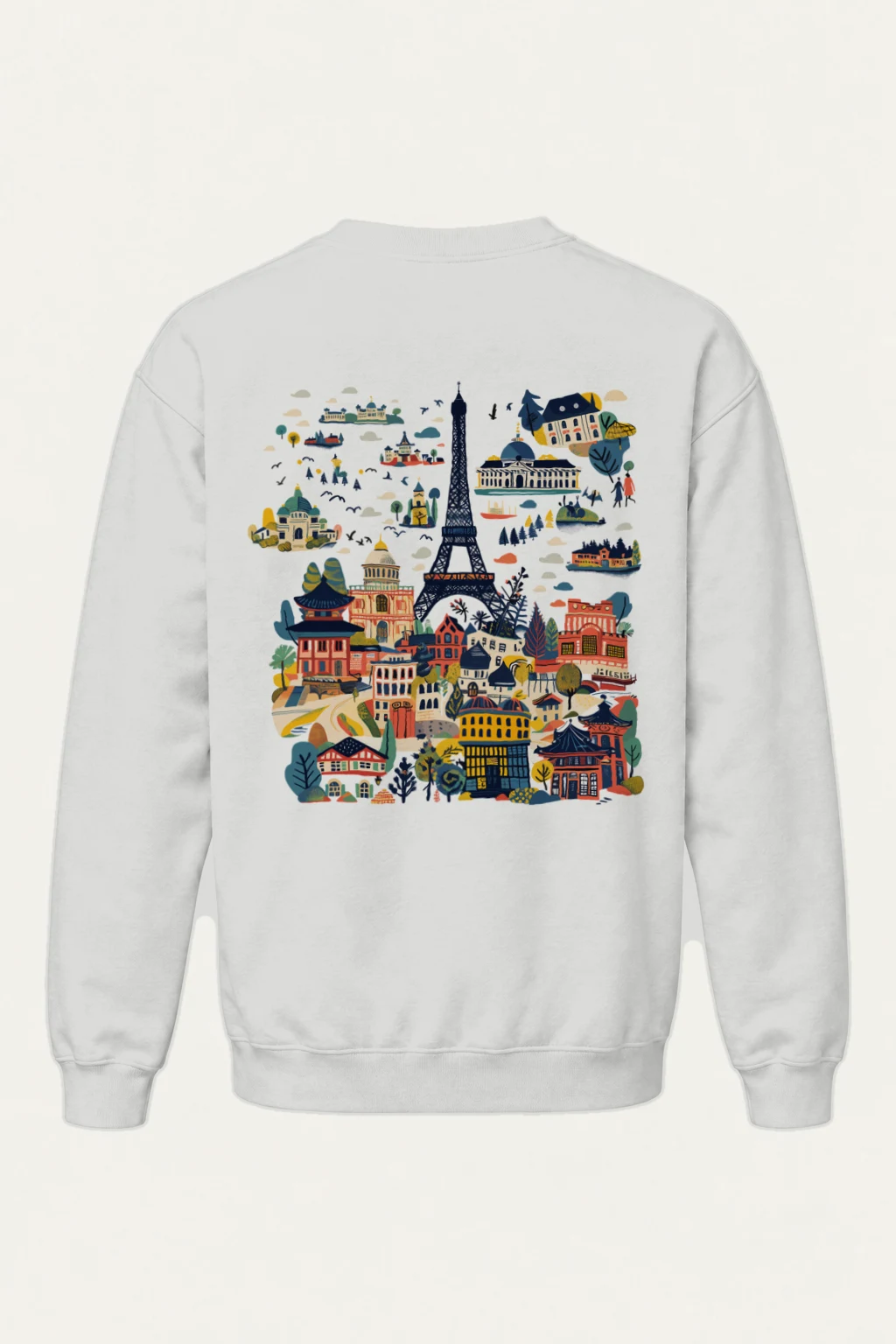 "Landmark Postcard" Heavy Blend Unisex Crewneck Sweatshirt | Gildan 18000