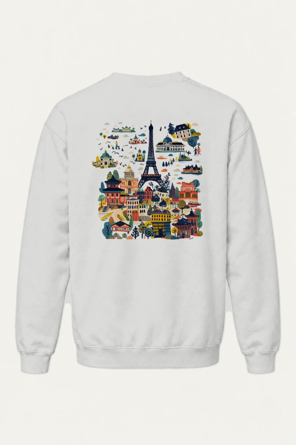"Landmark Postcard" Heavy Blend Unisex Crewneck Sweatshirt | Gildan 18000