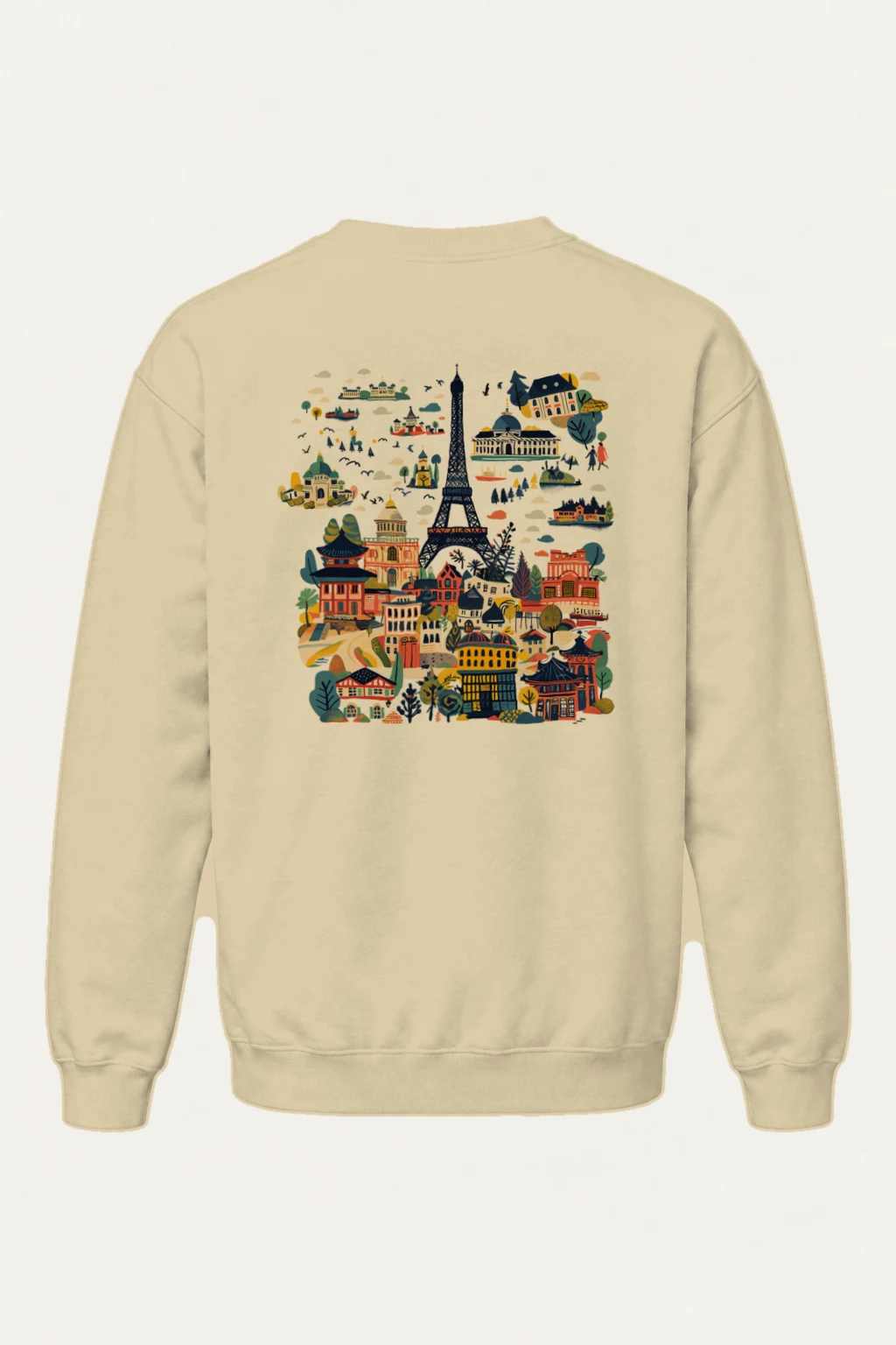 "Landmark Postcard" Heavy Blend Unisex Crewneck Sweatshirt | Gildan 18000