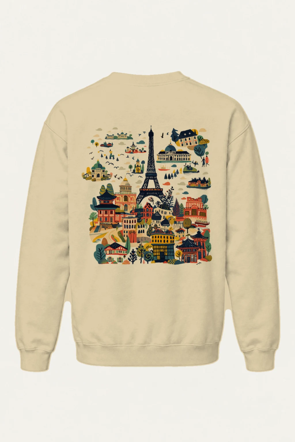 "Landmark Postcard" Heavy Blend Unisex Crewneck Sweatshirt | Gildan 18000