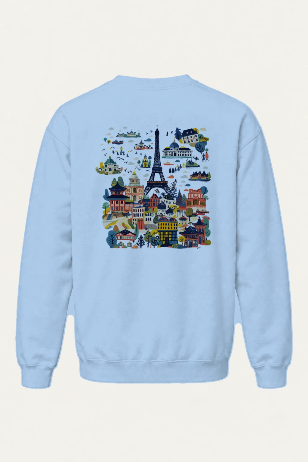 "Landmark Postcard" Heavy Blend Unisex Crewneck Sweatshirt | Gildan 18000