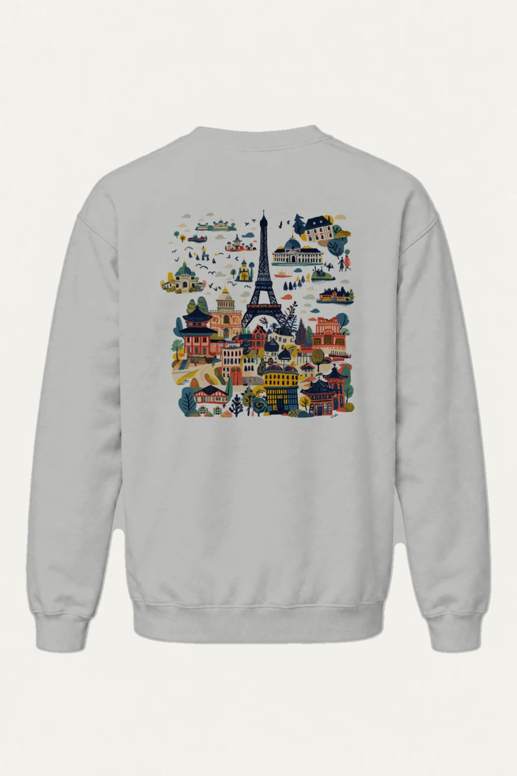 "Landmark Postcard" Heavy Blend Unisex Crewneck Sweatshirt | Gildan 18000