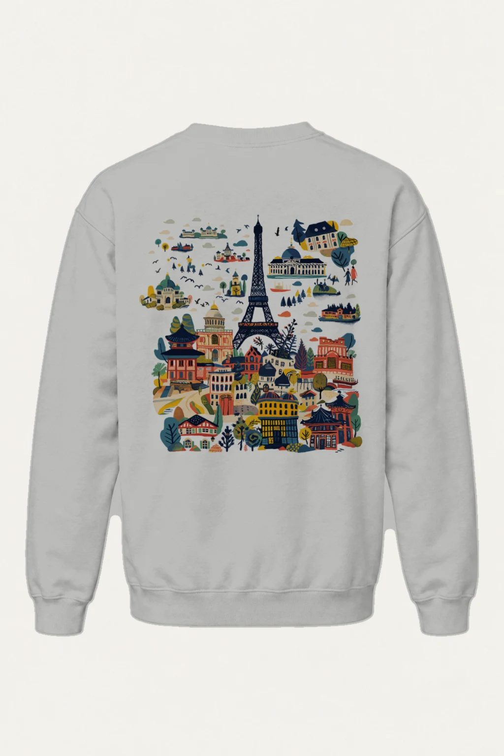 "Landmark Postcard" Heavy Blend Unisex Crewneck Sweatshirt | Gildan 18000