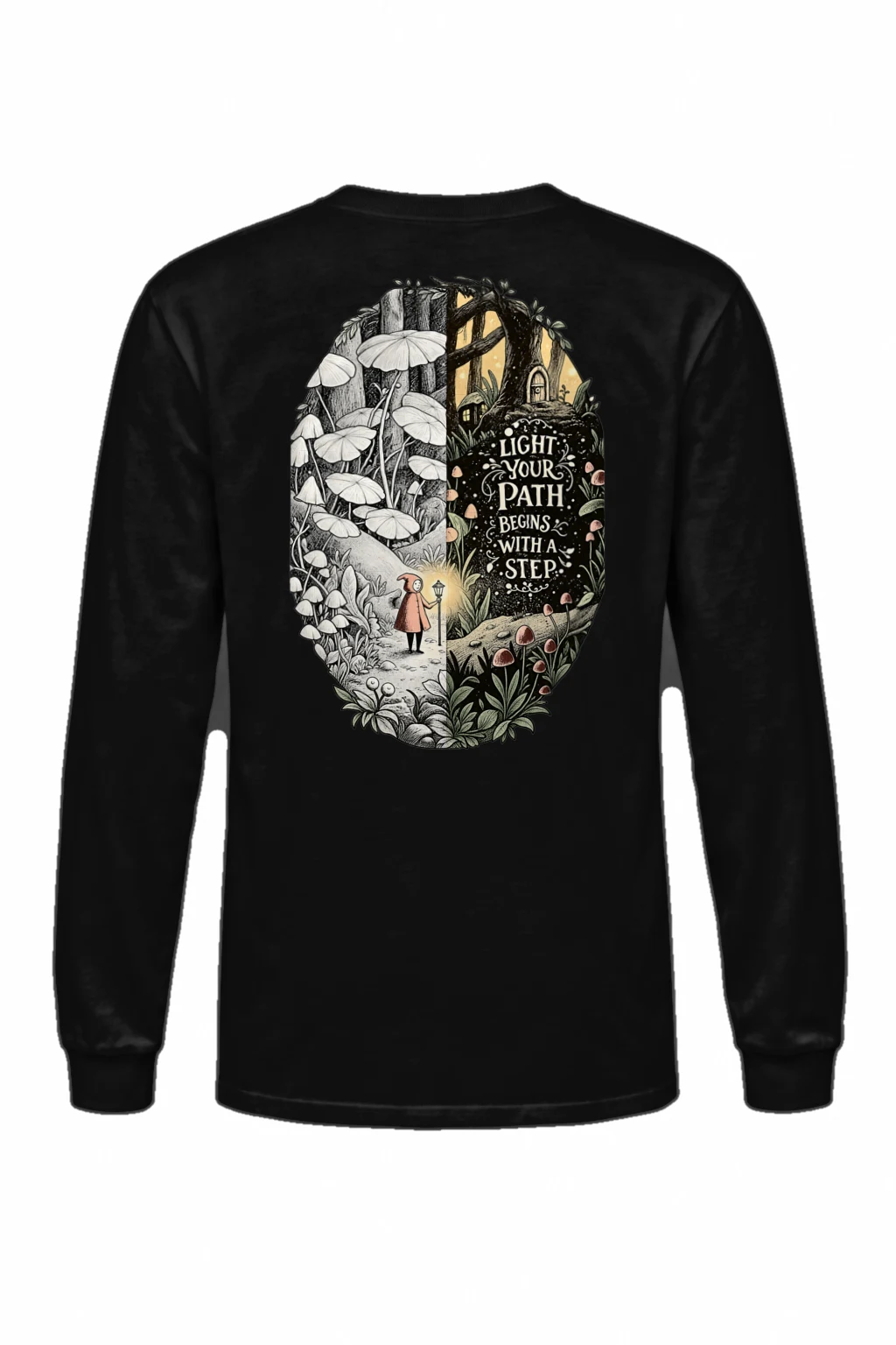"Lantern Woodland Path" Unisex Longsleeve T-shirt