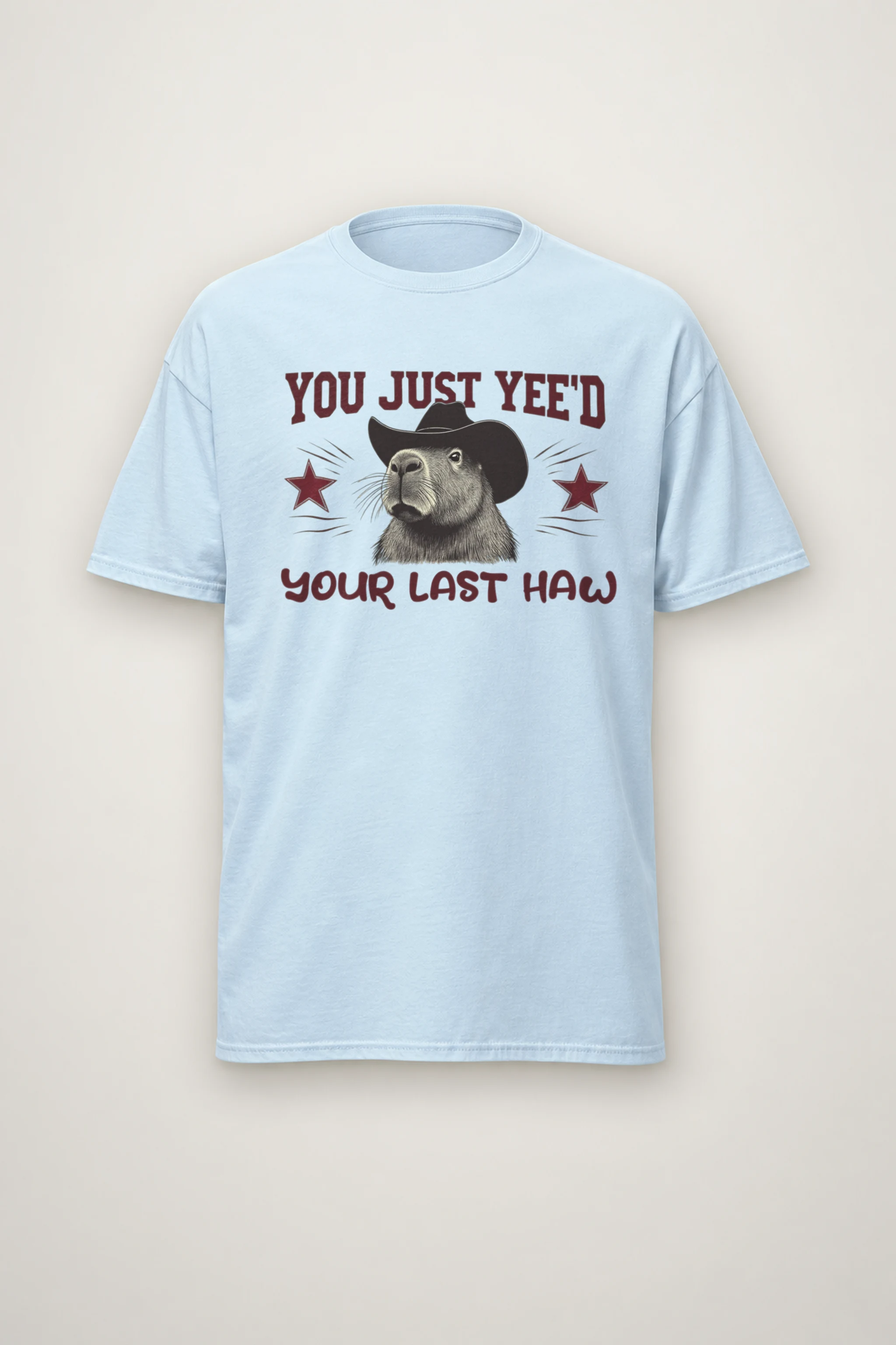 "Last Haw Capybara" Heavyweight Unisex Crewneck T-shirt