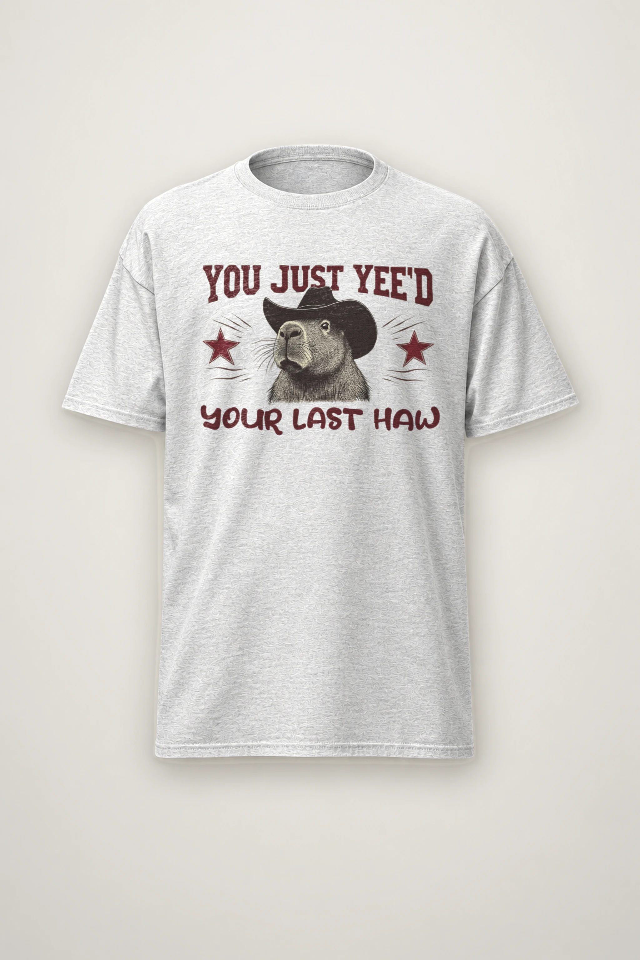 "Last Haw Capybara" Heavyweight Unisex Crewneck T-shirt
