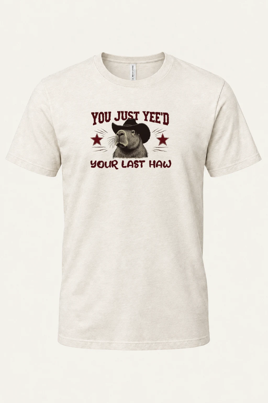 "Last Haw Capybara" Heavyweight Unisex Crewneck T-shirt | Gildan 5000