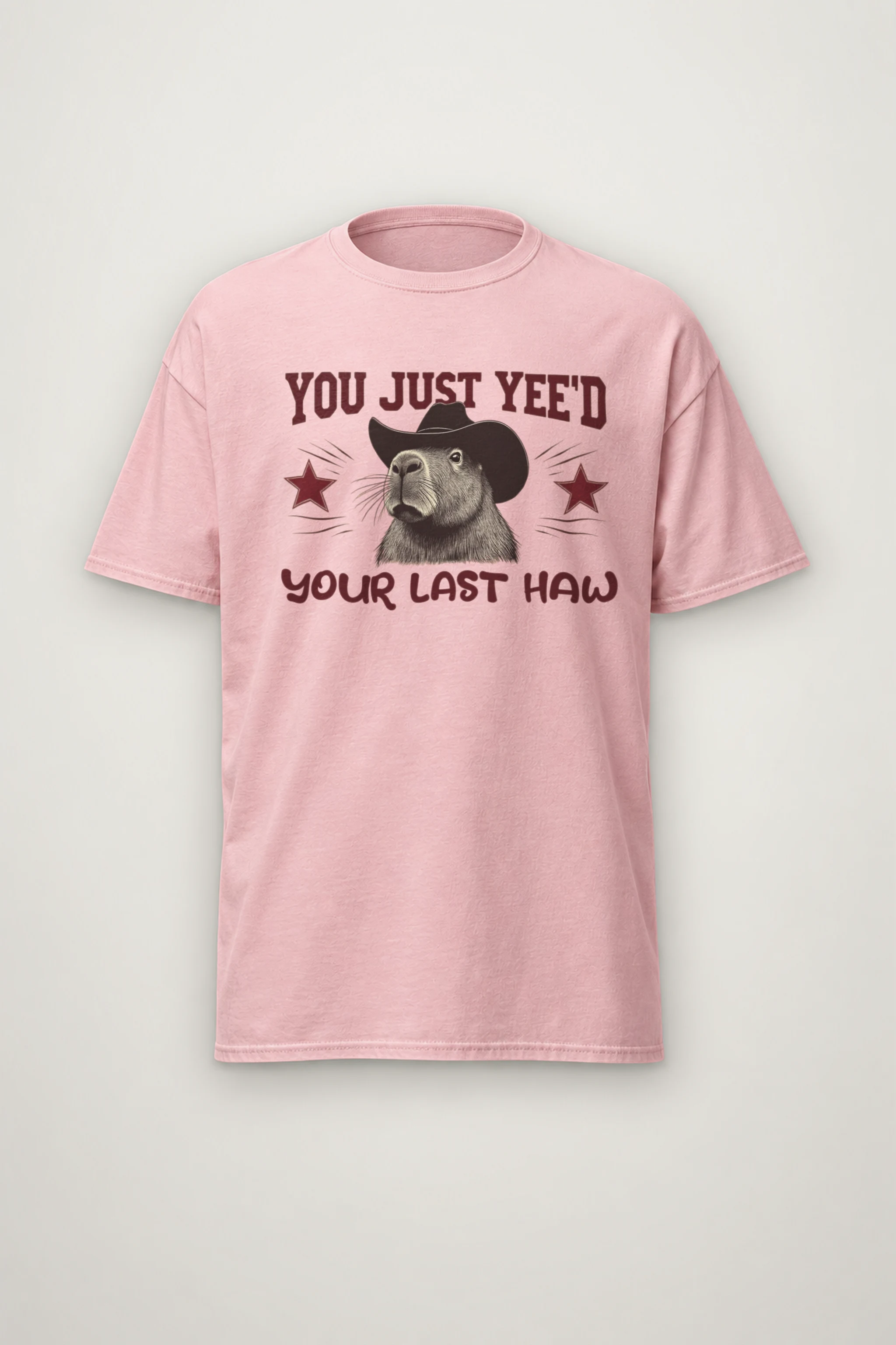 "Last Haw Capybara" Heavyweight Unisex Crewneck T-shirt